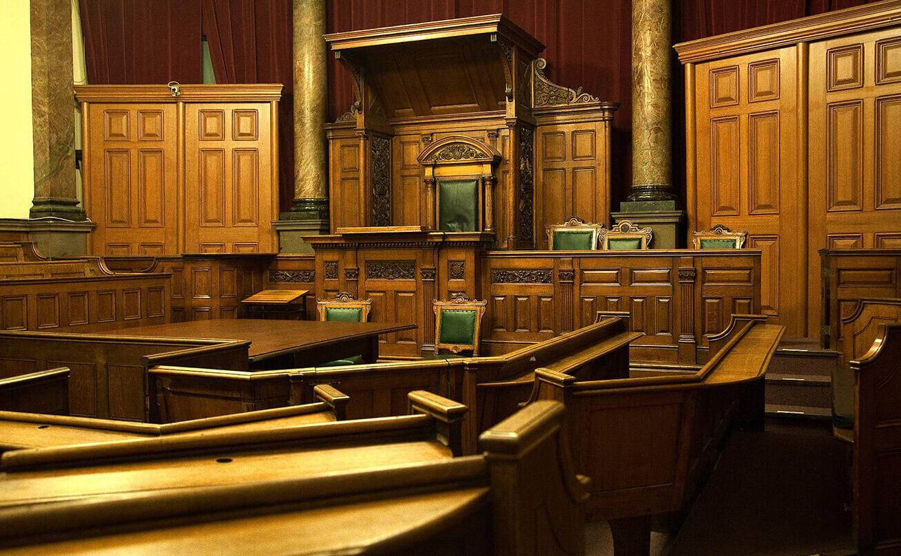 Ornate courtroom